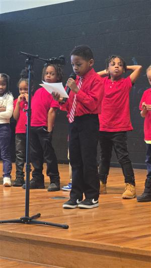 students performing a MLK tribute